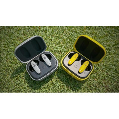 TecTecTec Team8 E Bluetooth Golf Earbuds with Hazard Alerts, Green Distances & Call Support - Yellow