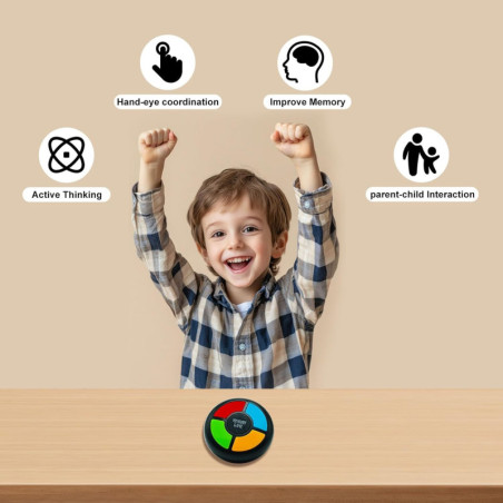 Handheld Memory Games for Kids 4-8 – Light-Up Electronic Car Travel Toys & Birthday Gifts for Boys 3-12