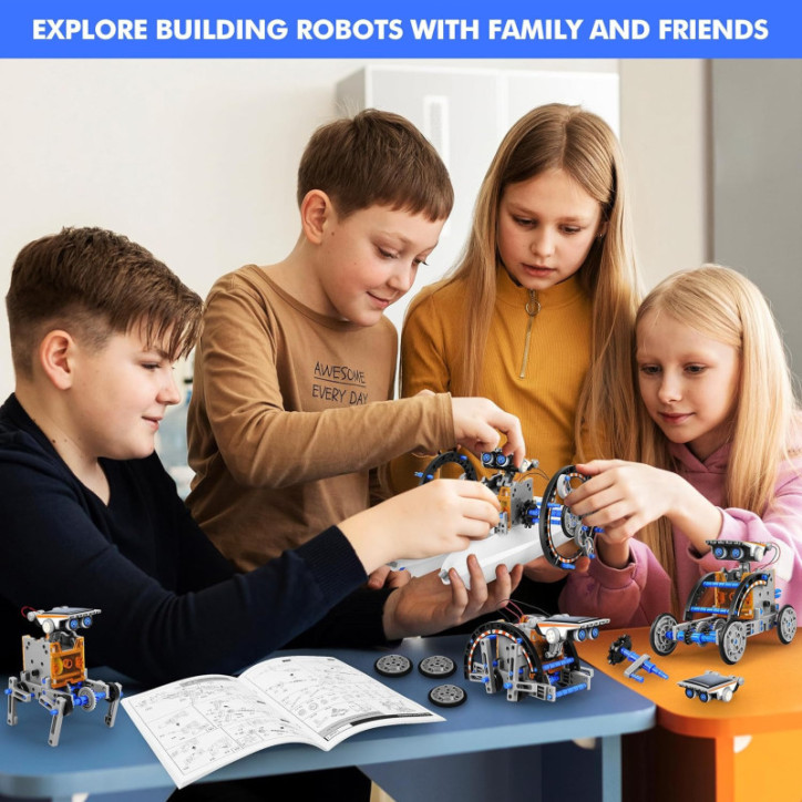 Bottleboom STEM 13-in-1 Solar Power Robot Kit for Boys 8-12, Educational Science & Robotics Toy Gift Bottleboom STEM 13-in-1 Solar Power Robot Kit for Boys 8-12, Educational Science & Robotics Toy Gift