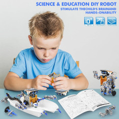 Bottleboom 13-in-1 Solar Power STEM Robot Kit for Boys Age 8-12
