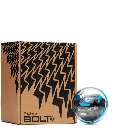 Sphero Bolt+ Robot Éducatif Programmable avec Écran LCD Animé, Recharge Qi, Étanche – Dès 8 ans