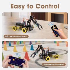Robotics Kit for Kids 8-12 | ACEBOTT Smart Robot Arm Car STEM Toy