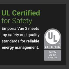 Emporia Vue 3 Home Energy Monitor - Real-Time Smart Power & Solar Meter