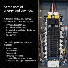 Emporia Vue 3 Home Energy Monitor - Real-Time Electricity & Solar Usage, Smart Home Automation, UL Certified