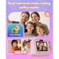 Appareil photo instantané pour enfants 1080P, imprimante photos, cadeau portable rose 3-12 ans Appareil photo instantané pour enfants 1080P, imprimante photos, cadeau portable rose 3-12 ans
