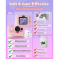 Appareil photo instantané pour enfants 1080P, imprimante photos, cadeau portable rose 3-12 ans Appareil photo instantané pour enfants 1080P, imprimante photos, cadeau portable rose 3-12 ans