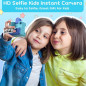 Appareil photo instantané pour enfants 3-12 ans, cadeau Noël/anniversaire, impression 3 rouleaux, 32G, bleu Appareil photo instantané pour enfants 3-12 ans, cadeau Noël/anniversaire, impression 3 rouleaux, 32G, bleu