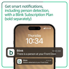 Blink Video Doorbell Newest Model with HD View, 2-Year Battery, Easy Setup & Sync Module Core (Black)