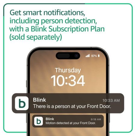 Blink Video Doorbell Newest Model with HD View, 2-Year Battery, Easy Setup & Sync Module Core (Black)