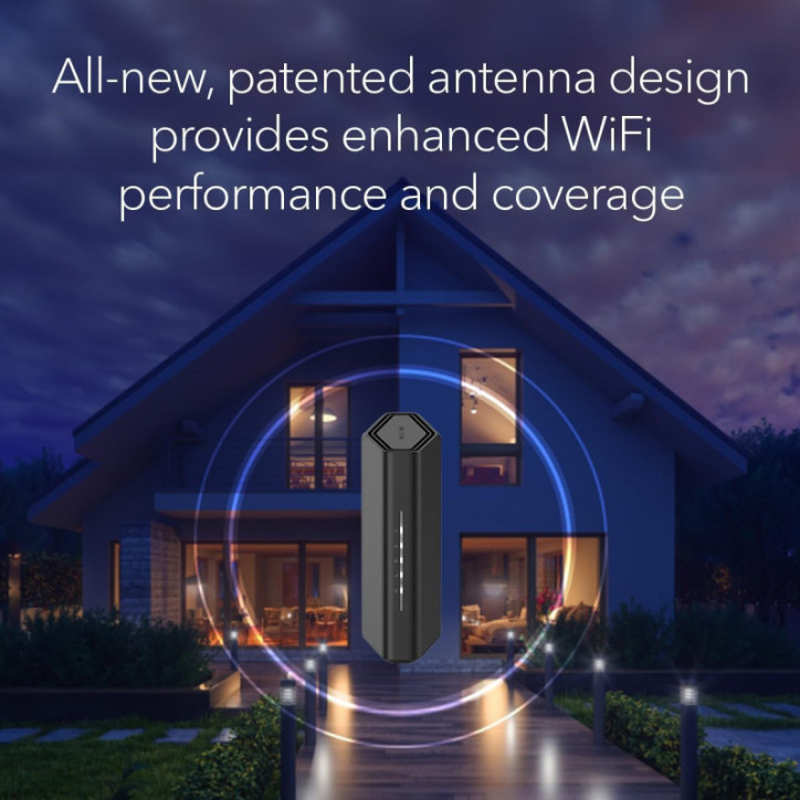 NETGEAR Nighthawk Routeur WiFi 7 Double Bande RS90, Vitesse 3.6 Gbps, 2000 sq.ft, 50 Appareils, Port 2.5G NETGEAR Nighthawk Routeur WiFi 7 Double Bande RS90, Vitesse 3.6 Gbps, 2000 sq.ft, 50 Appareils, Port 2.5G