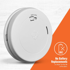 First Alert SM210 Smoke Alarm – 10-Year Battery, Slim Design, 1-Pack