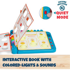 Chuckle & Roar Pop It! Colors Book – Bilingual Sensory Toy for Toddlers