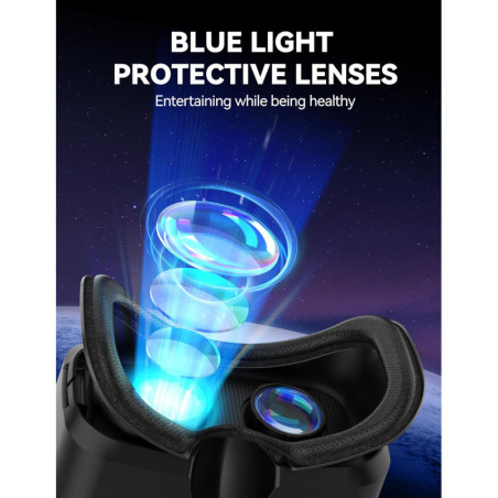 TECKNET VR Headset for Phone with Bluetooth Controller & HD Lenses