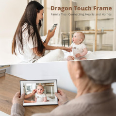 Cadre photo numérique Dragon Touch 10.1 HD IPS WIFI, tactile