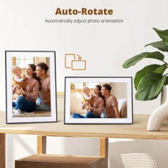 Dragon Touch 10.1 HD IPS Touchscreen Digital Photo Frame – WiFi, Auto-Rotate, Instant Sharing via App