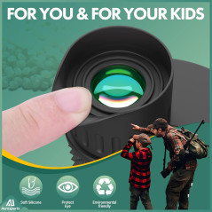 Aurosports 10x25 Compact Binoculars for Adults & Kids – Easy Focus, Low Light