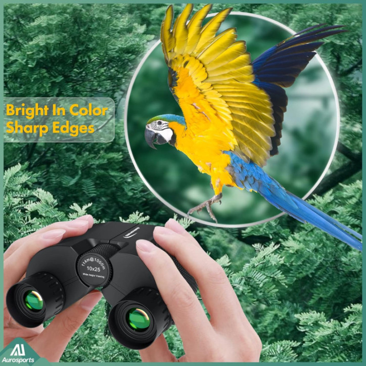 Aurosports 10x25 Compact Binoculars for Adults & Kids, Easy Focus, Low Light, Ideal for Bird Watching, Travel, and Outdoor A Aurosports 10x25 Compact Binoculars for Adults & Kids, Easy Focus, Low Light, Ideal for Bird Watching, Travel, and Outdoor A