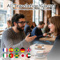 AI Smart Glasses with Color-Change Lenses, Bluetooth, Voice Assistant & 160+ Languages Translator for Travel & Meetings