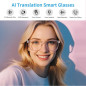 Smart Glasses for Women - AI Bluetooth Translator, 165+ Languages, Real-Time, Blue Light Filtering Lenses, Open Ear Smart Glasses for Women - AI Bluetooth Translator, 165+ Languages, Real-Time, Blue Light Filtering Lenses, Open Ear