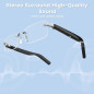 Rimless Smart Glasses with Bluetooth Speaker, Voice Control, Photochromic UV Protection & Remote Photo Capture