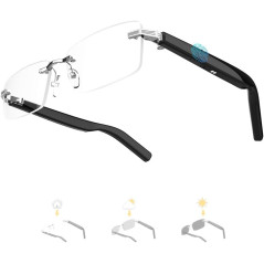 Lunettes Intelligentes Sans Monture Bluetooth & Commande Vocale