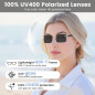 Rimless Smart Glasses with Bluetooth Speaker, Voice Control, Photochromic UV Protection & Remote Photo Capture