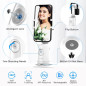 Support Téléphone Auto Tracking Blanc, Trépied Intelligent 360°, Selfie Stick Portable Tout-en-Un Support Téléphone Auto Tracking Blanc, Trépied Intelligent 360°, Selfie Stick Portable Tout-en-Un
