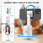 Support Téléphone Auto Tracking Blanc, Trépied Intelligent 360°, Selfie Stick Portable Tout-en-Un Support Téléphone Auto Tracking Blanc, Trépied Intelligent 360°, Selfie Stick Portable Tout-en-Un