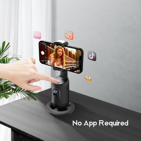 GREEN HOUSE Auto Face Tracking Phone Holder – 360° Rotation Gimbal Mount