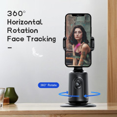 GREEN HOUSE Auto Face Tracking Phone Holder – 360° Rotation Gimbal Mount