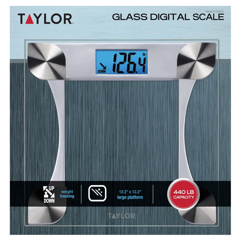Pèse-personne Digital Taylor 440 lb - Précision Fiable Quotidienne