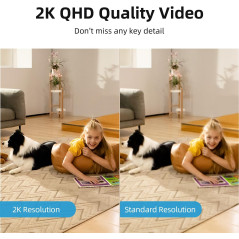 AOSU 2K Indoor Security Camera – Baby Monitor, Pet Cam & Alexa Compatible
