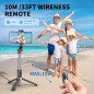 All-in-One Extendable Selfie Stick Tripod with Wireless Remote for iPhone 17-12, Galaxy, OnePlus & More All-in-One Extendable Selfie Stick Tripod with Wireless Remote for iPhone 17-12, Galaxy, OnePlus & More