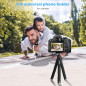 Ubeesize Portable Flexible Phone Tripod with Wireless Remote & Clip – Perfect for Video Recording Ubeesize Portable Flexible Phone Tripod with Wireless Remote & Clip – Perfect for Video Recording
