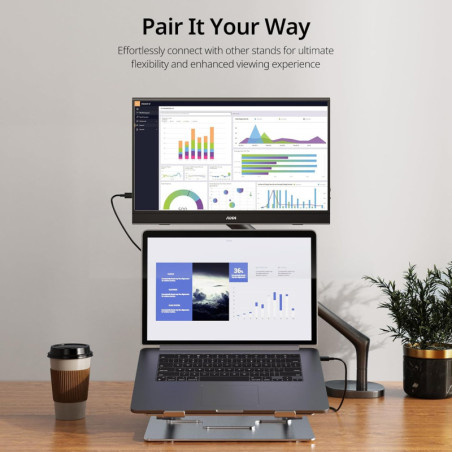 MNN 15.6 FHD Portable Monitor USB-C HDMI HDR Ultra-Slim IPS Display