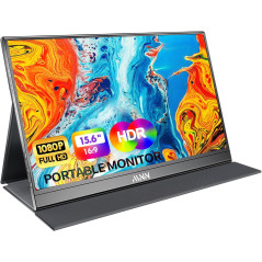 MNN 15.6 FHD Portable Monitor USB-C HDMI HDR Ultra-Slim IPS Display