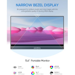 Écran Portable ARZOPA 15,6 FHD Ultra-Slim USB-C & HDMI