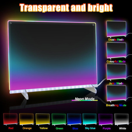 Tablette Lumineuse 16'' avec 8 Couleurs & 13 Effets Lumineux