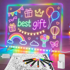 Tablette Lumineuse 16'' avec 8 Couleurs & 13 Effets Lumineux