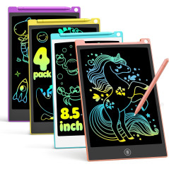 TECJOE 4 Pack 8.5 LCD Writing Tablets for Kids - Travel & Learning Toy