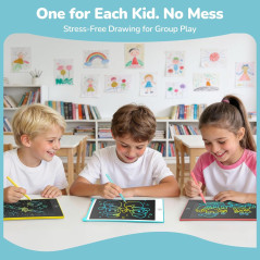 TECJOE 4 Pack 8.5 LCD Writing Tablets for Kids - Travel & Learning Toy