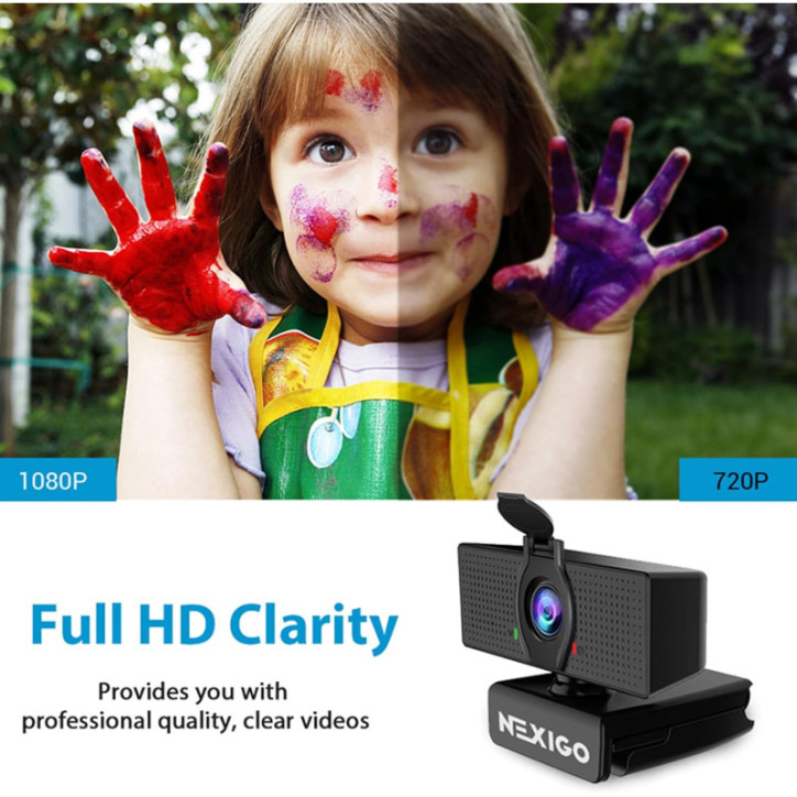 NexiGo N60 1080P HD Webcam with Microphone, Privacy Cover, USB Plug & Play for Zoom, Skype, Teams NexiGo N60 1080P HD Webcam with Microphone, Privacy Cover, USB Plug & Play for Zoom, Skype, Teams