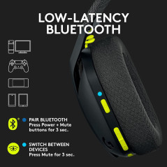 Logitech G435 Wireless Gaming Headset - Lightweight, Dolby Atmos, 18h Battery