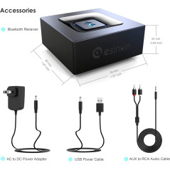 Adaptateur Bluetooth Audio Esinkin pour Streaming & Home Stereo