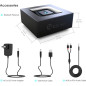 Adaptateur Audio Bluetooth Esinkin pour Streaming Musique, Compatible Smartphones, Tablettes et Home Stereo Adaptateur Audio Bluetooth Esinkin pour Streaming Musique, Compatible Smartphones, Tablettes et Home Stereo