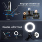 NEEWER Anneau Lumineux 5 avec Trépied Bureau et Clip pour Conférences Vidéo, Streaming & Enregistrement NEEWER Anneau Lumineux 5 avec Trépied Bureau et Clip pour Conférences Vidéo, Streaming & Enregistrement