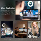 NEEWER Anneau Lumineux 5 avec Trépied Bureau et Clip pour Conférences Vidéo, Streaming & Enregistrement NEEWER Anneau Lumineux 5 avec Trépied Bureau et Clip pour Conférences Vidéo, Streaming & Enregistrement