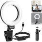 NEEWER Anneau Lumineux 5 avec Trépied Bureau et Clip pour Conférences Vidéo, Streaming & Enregistrement NEEWER Anneau Lumineux 5 avec Trépied Bureau et Clip pour Conférences Vidéo, Streaming & Enregistrement