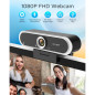 1080P Webcam with Microphone & Privacy Cover, USB Plug & Play, Auto Light Correction for Video Calls & Streaming 1080P Webcam with Microphone & Privacy Cover, USB Plug & Play, Auto Light Correction for Video Calls & Streaming