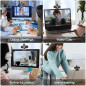1080P HD Webcam with Noise-Canceling Mic, Auto Light Correction, Privacy Cover, Wide Angle Lens, USB Plug & Play 1080P HD Webcam with Noise-Canceling Mic, Auto Light Correction, Privacy Cover, Wide Angle Lens, USB Plug & Play